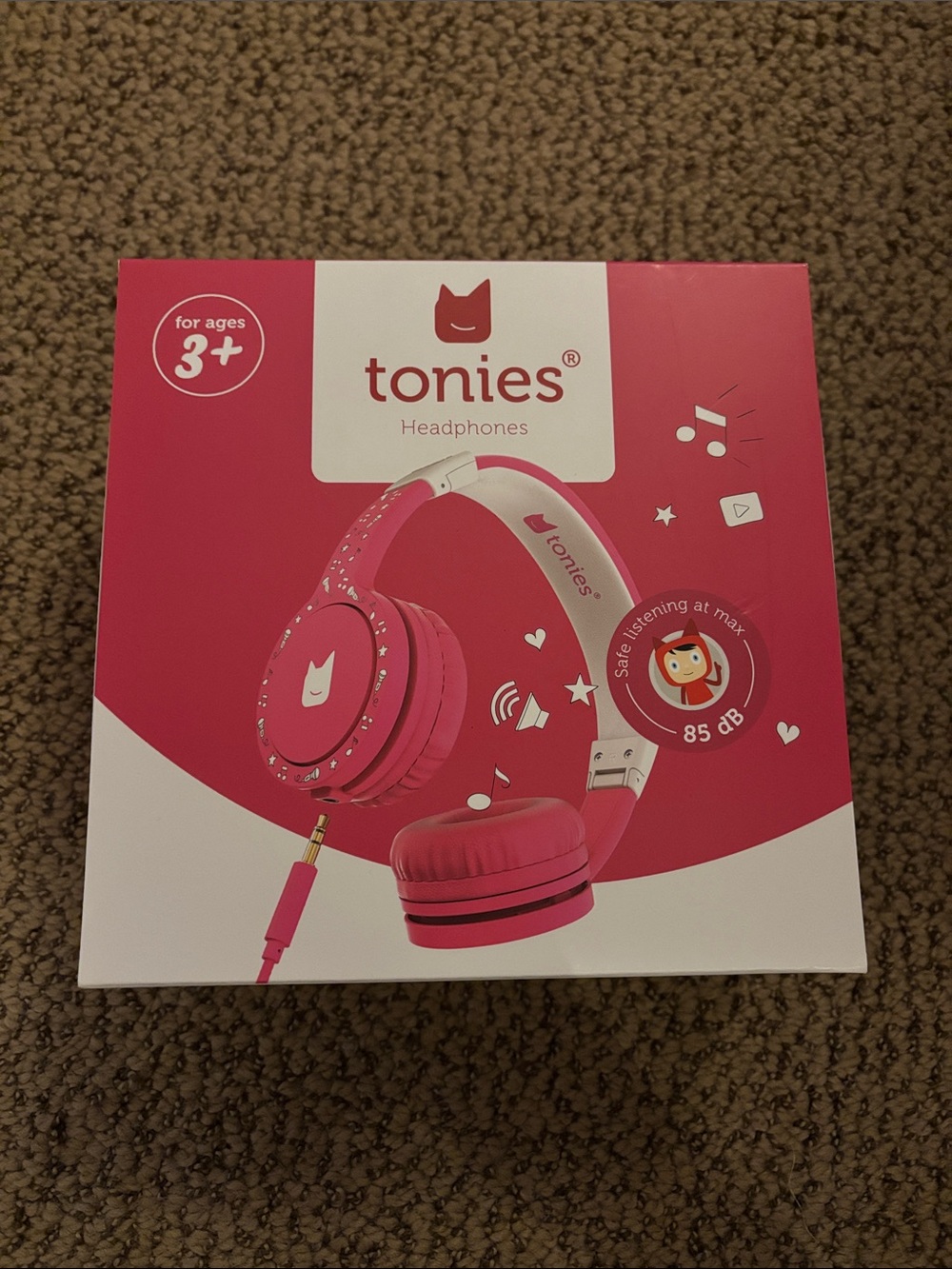 tonies Kids Over-Ear Headphones — Pink